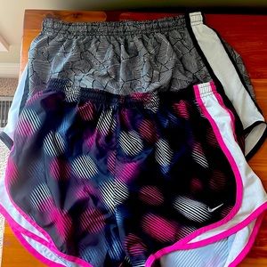 Nike Dri-Fit Running Shorts. Woman’s Size  M. 2 Pairs. SOLD TOGETHER.